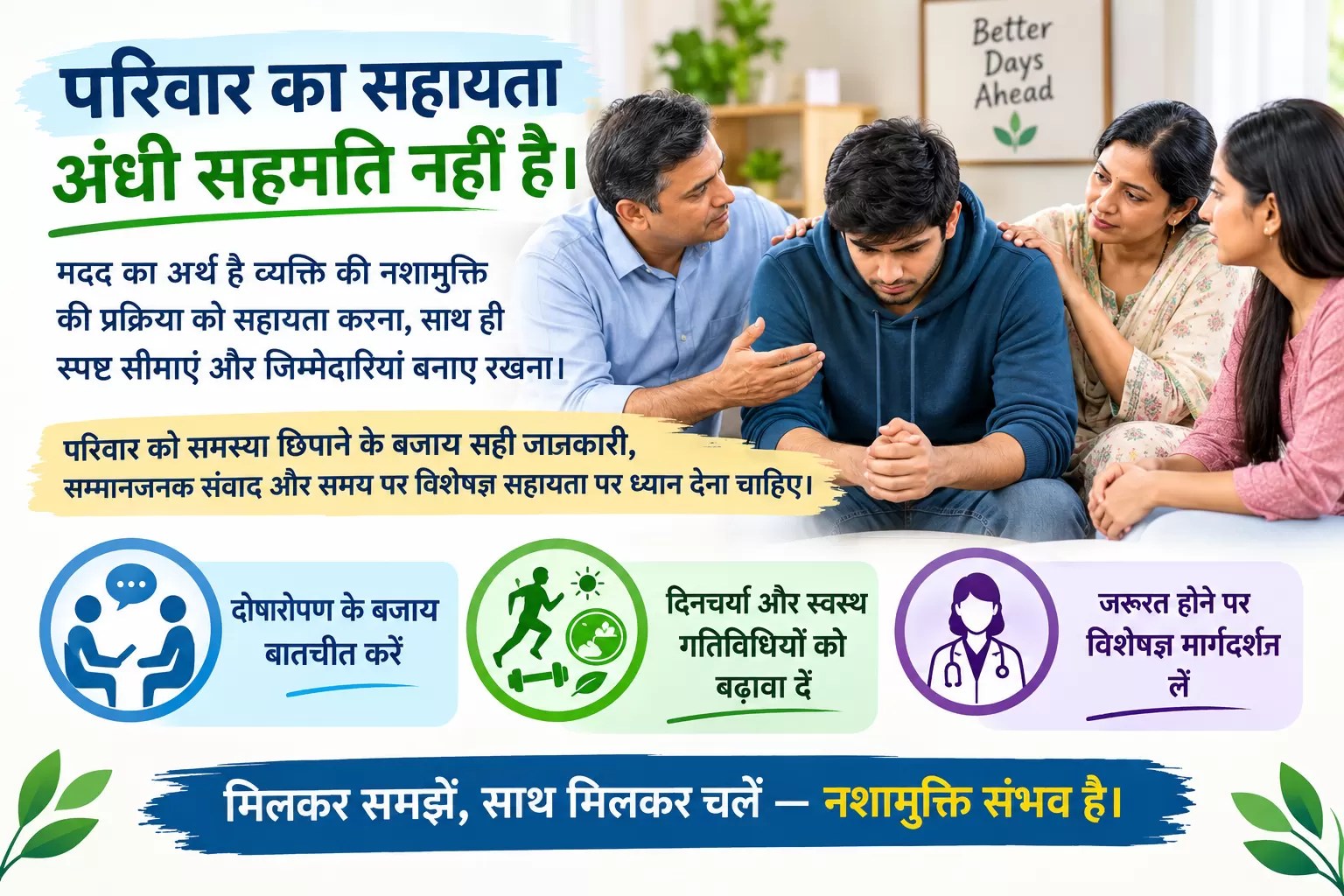 मोहनपुर नशा मुक्ति जागरूकता और परिवार सहायता
